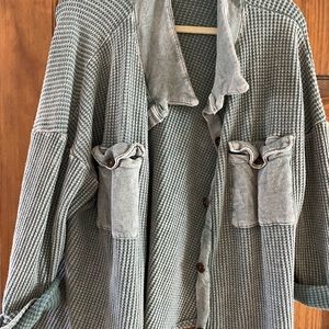 Thermal button up shirt